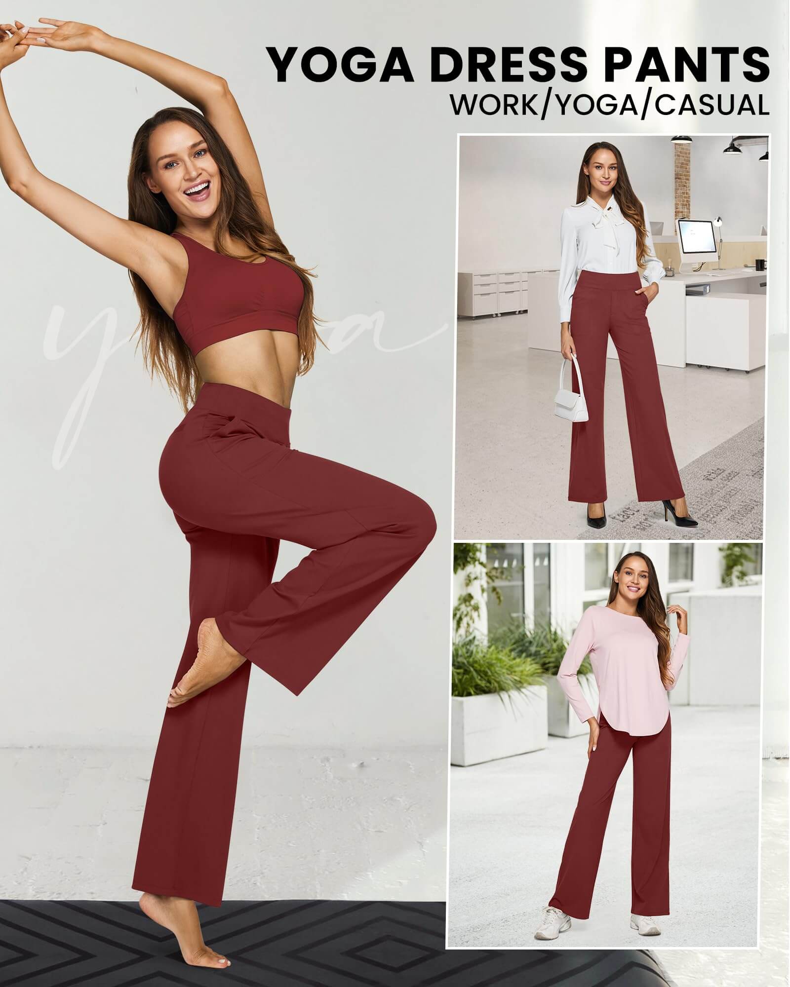 Madison | Vielseitige High-Waist-Hose mit weitem Bein