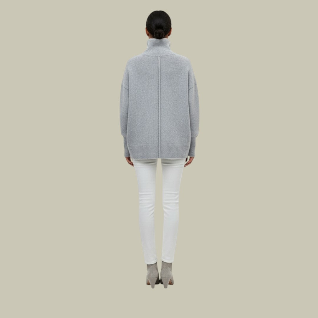 Winter Oversized Turtleneck Sweater Women Cozy Chic Casual Fit 2