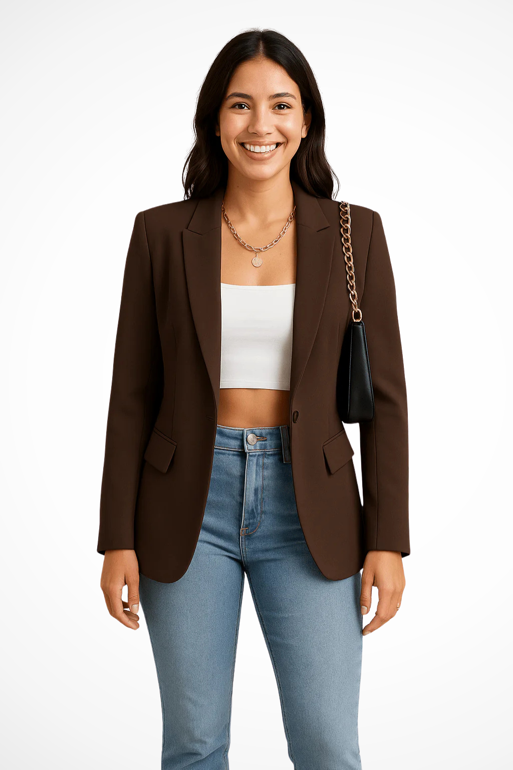 Women's Black Blazer Tailored Fit Elegant Design for Work & Weekend 3