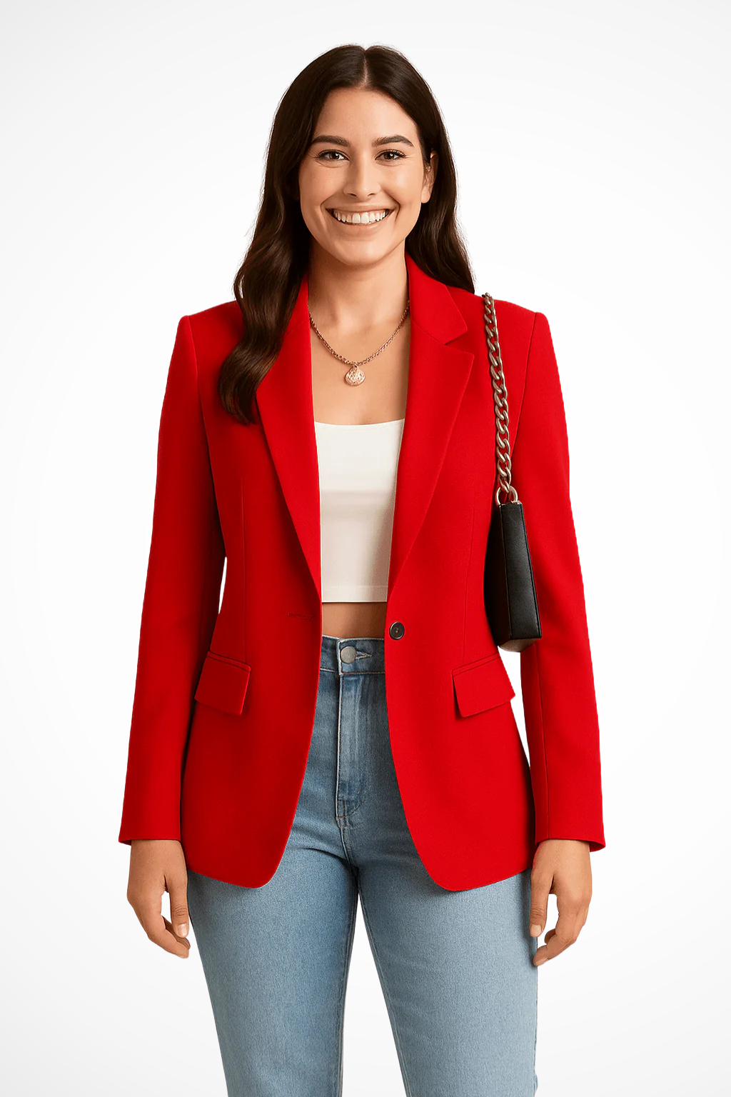 Women's Black Blazer Tailored Fit Elegant Design for Work & Weekend 4