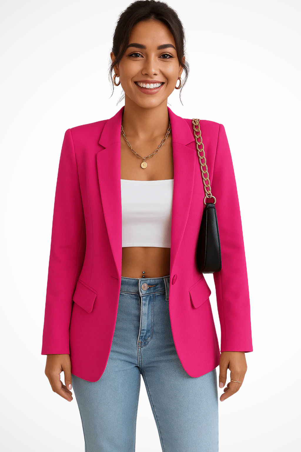 Women's Black Blazer Tailored Fit Elegant Design for Work & Weekend 6