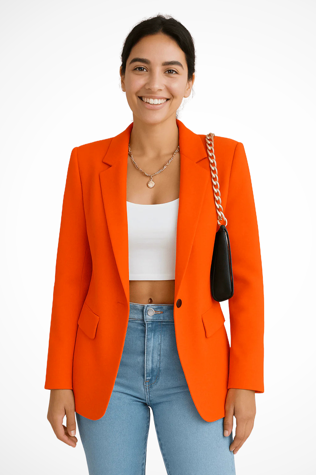 Women's Black Blazer Tailored Fit Elegant Design for Work & Weekend 8