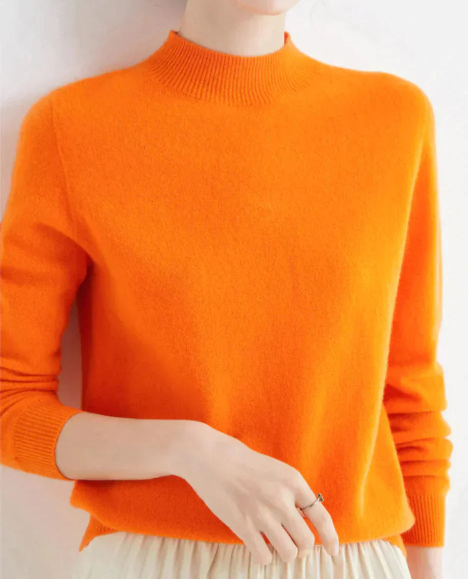 Women's Cashmere Sweater Soft Elegant Comfort Timeless Style 0