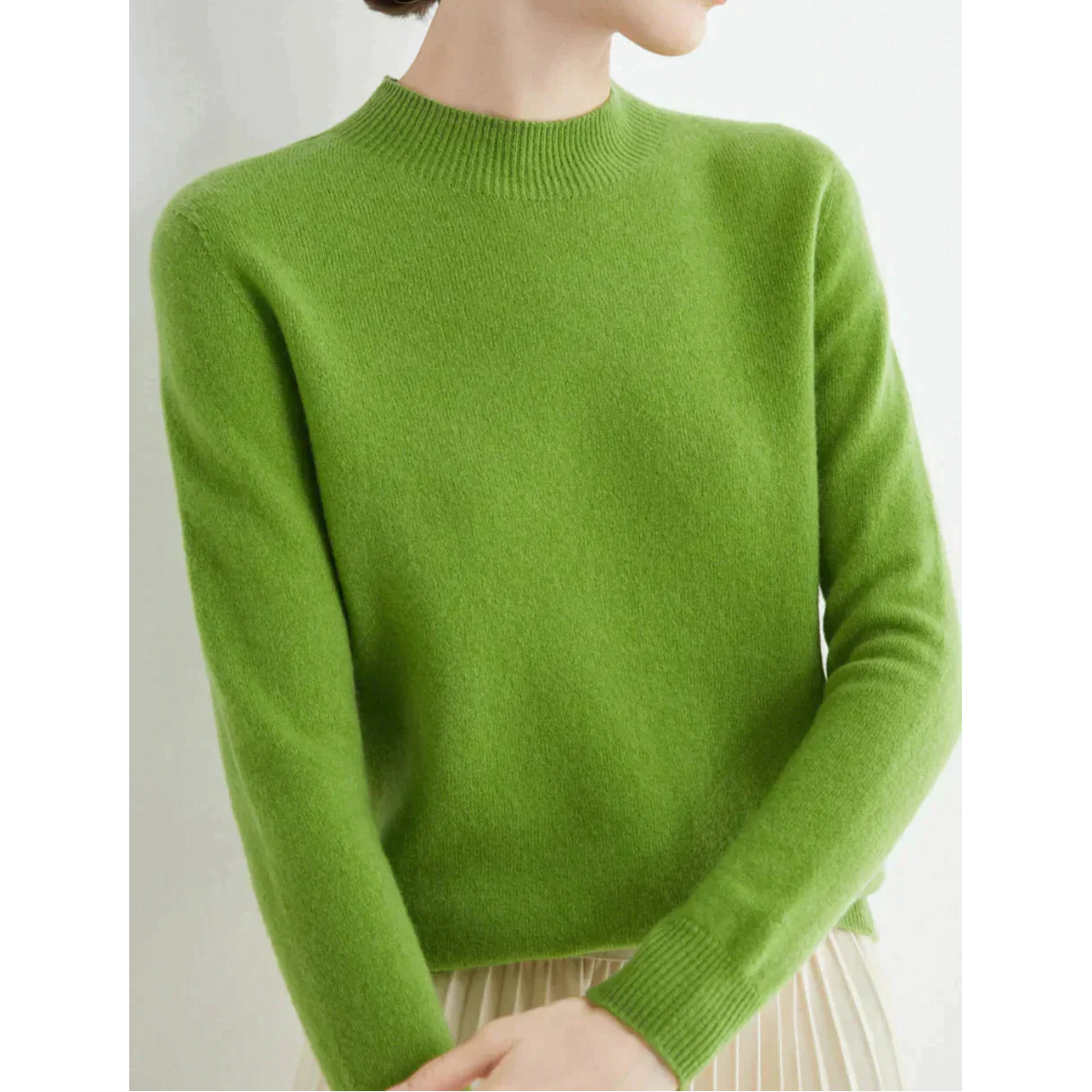 Women's Cashmere Sweater Soft Elegant Comfort Timeless Style 1