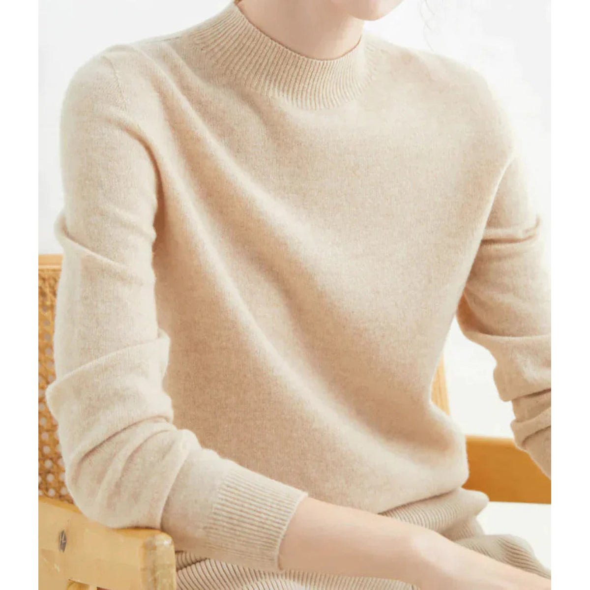 Women's Cashmere Sweater Soft Elegant Comfort Timeless Style 11