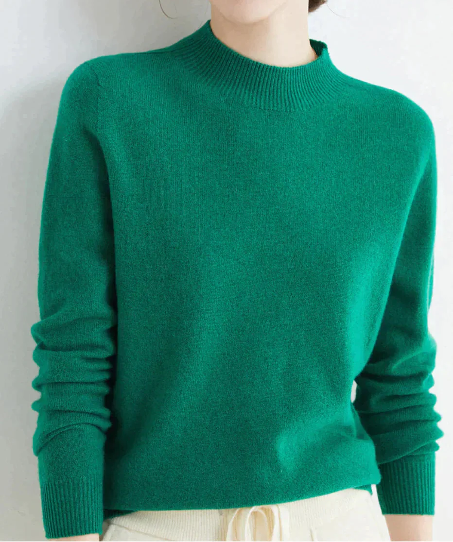 Women's Cashmere Sweater Soft Elegant Comfort Timeless Style 4