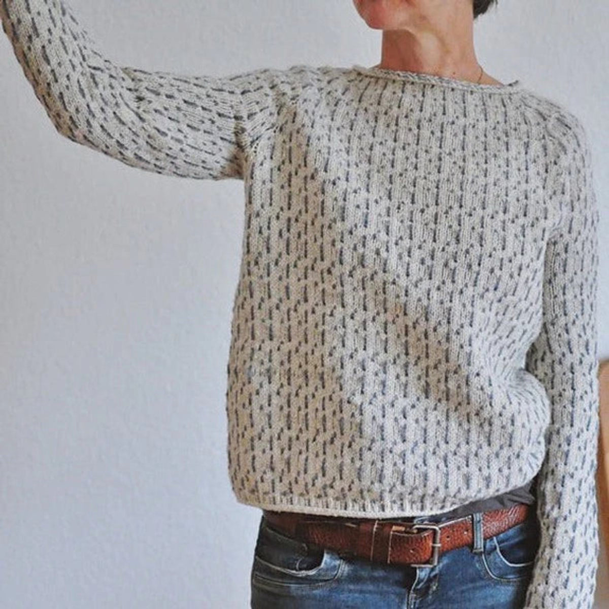 Women's Casual Knit Sweater Boat Neck Elegant Relaxed Fit 3
