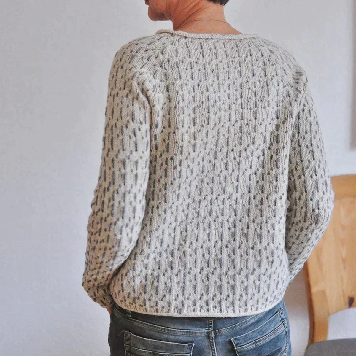 Women's Casual Knit Sweater Boat Neck Elegant Relaxed Fit 4