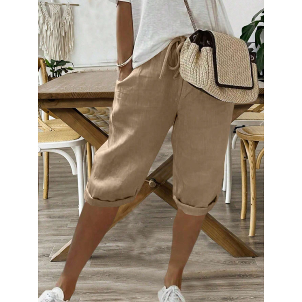 Women's Drawstring Shorts Casual Summer Style Comfortable Fit Lightweight 0
