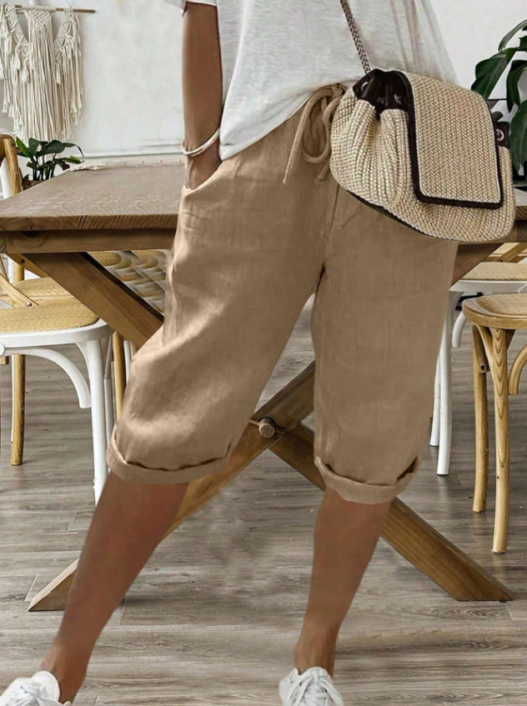 Women's Drawstring Shorts Casual Summer Style Comfortable Fit Lightweight 0