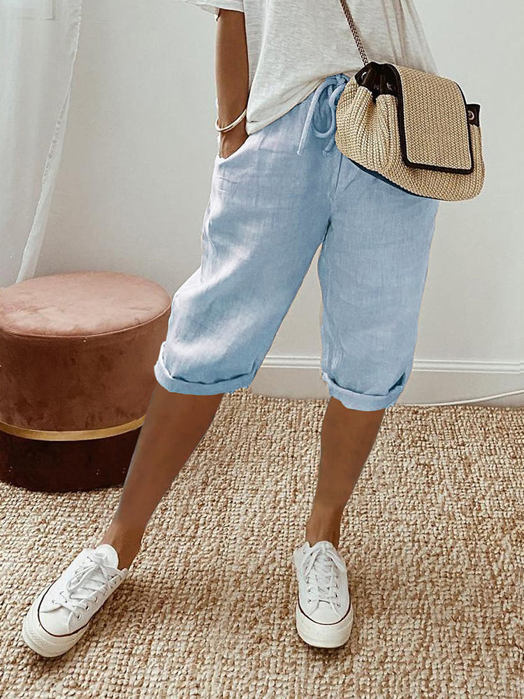 Women's Drawstring Shorts Casual Summer Style Comfortable Fit Lightweight 1