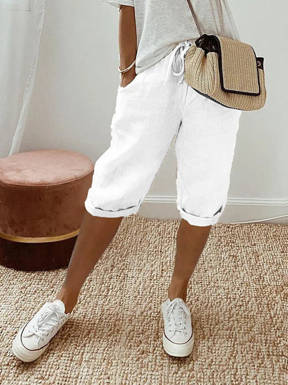 Women's Drawstring Shorts Casual Summer Style Comfortable Fit Lightweight 2