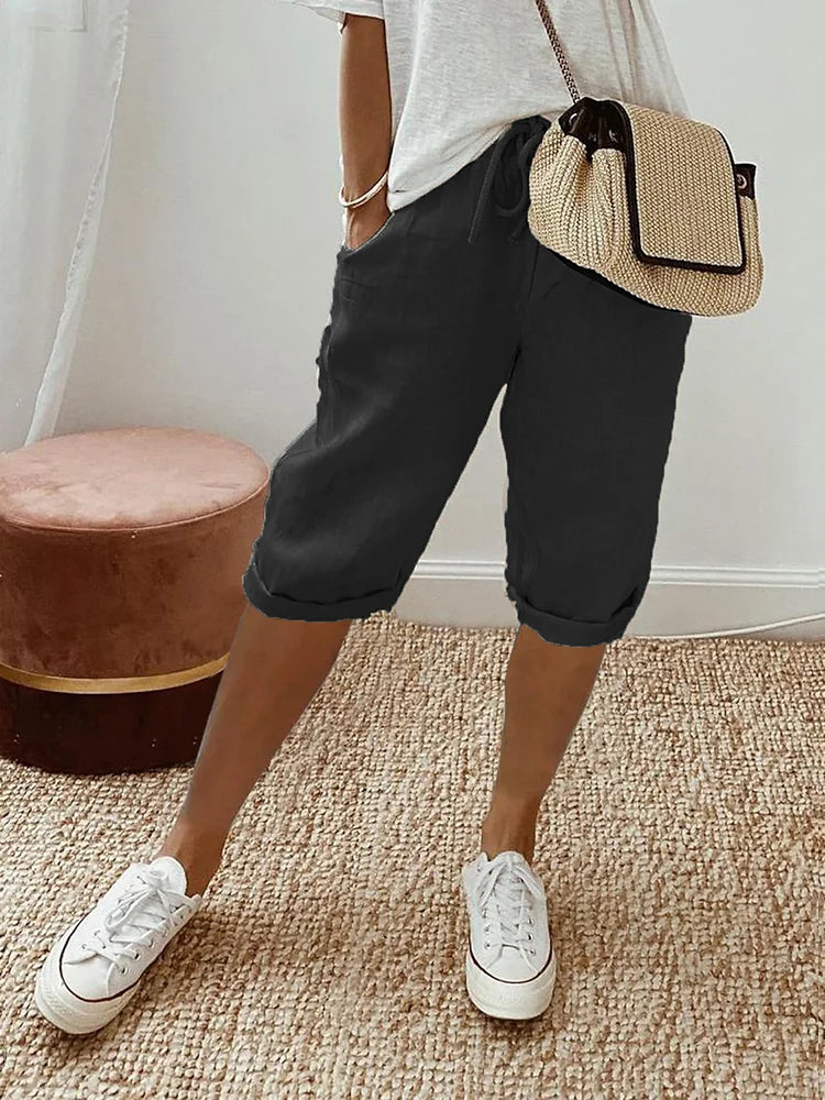 Women's Drawstring Shorts Casual Summer Style Comfortable Fit Lightweight 4