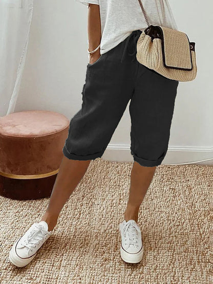 Women's Drawstring Shorts Casual Summer Style Comfortable Fit Lightweight 4