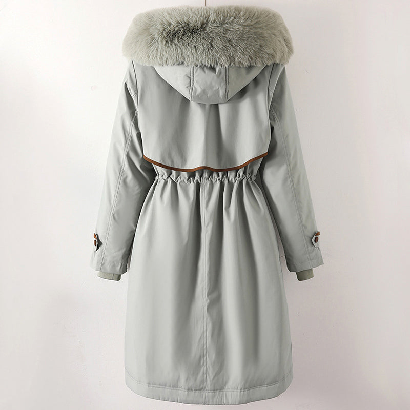 Women's Luxurious Faux Fur Coat with Hood Elegant Winter Design 4