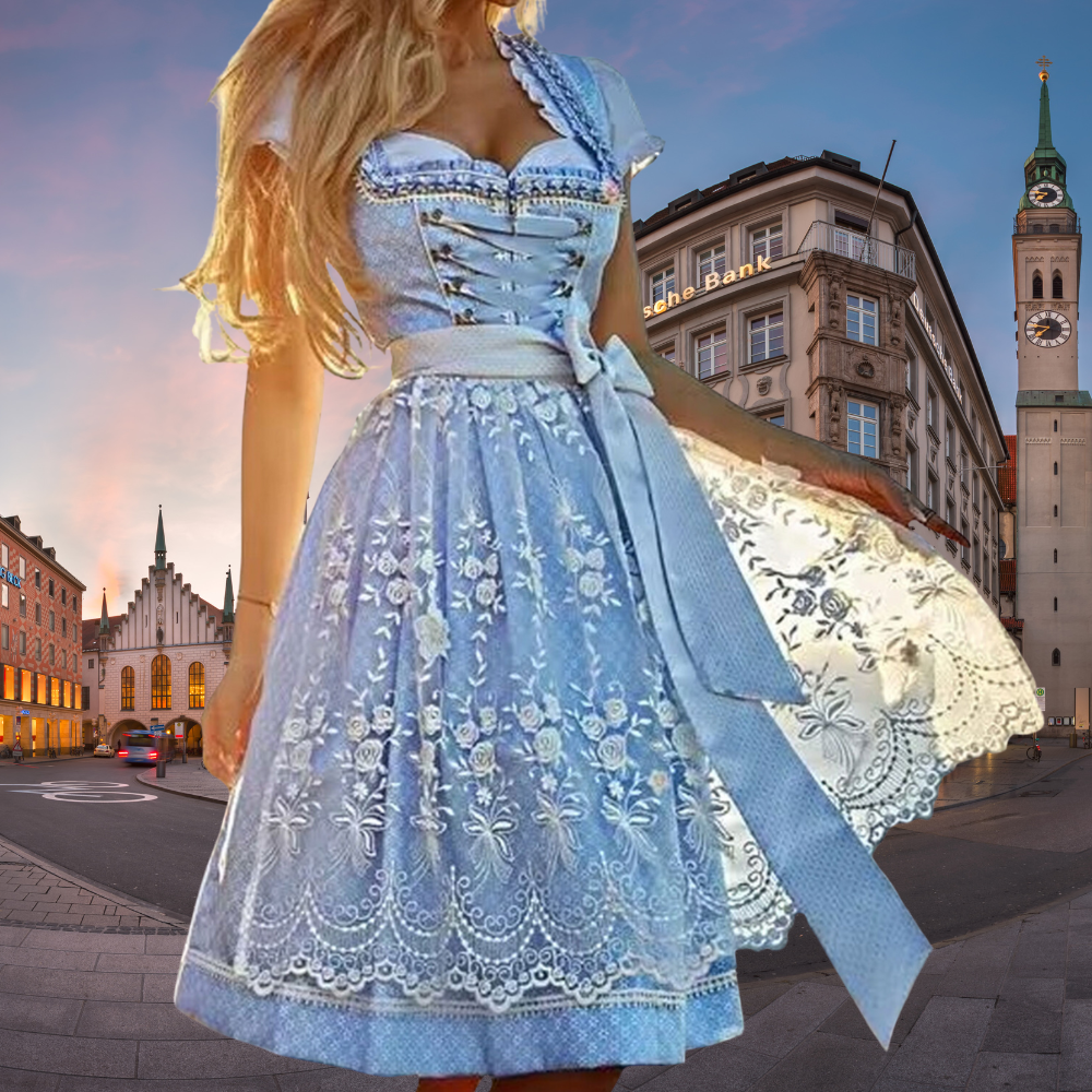 Women's Oktoberfest Dress Elegant Dirndl Traditional Ethnic Style 0