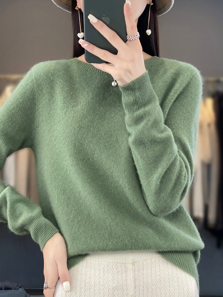 Women's Oversized Sweater Trendy Comfortable Casual Style Cotton 0
