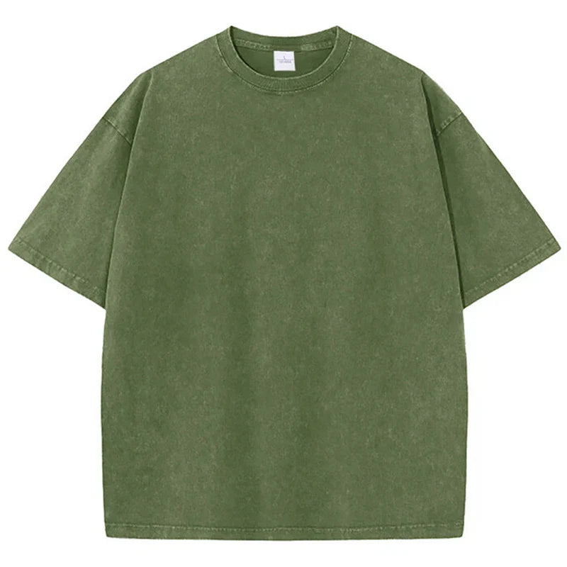 Women's Oversized T-Shirt - Soft Cotton Drop Shoulder Tee in Neutral Tones 0