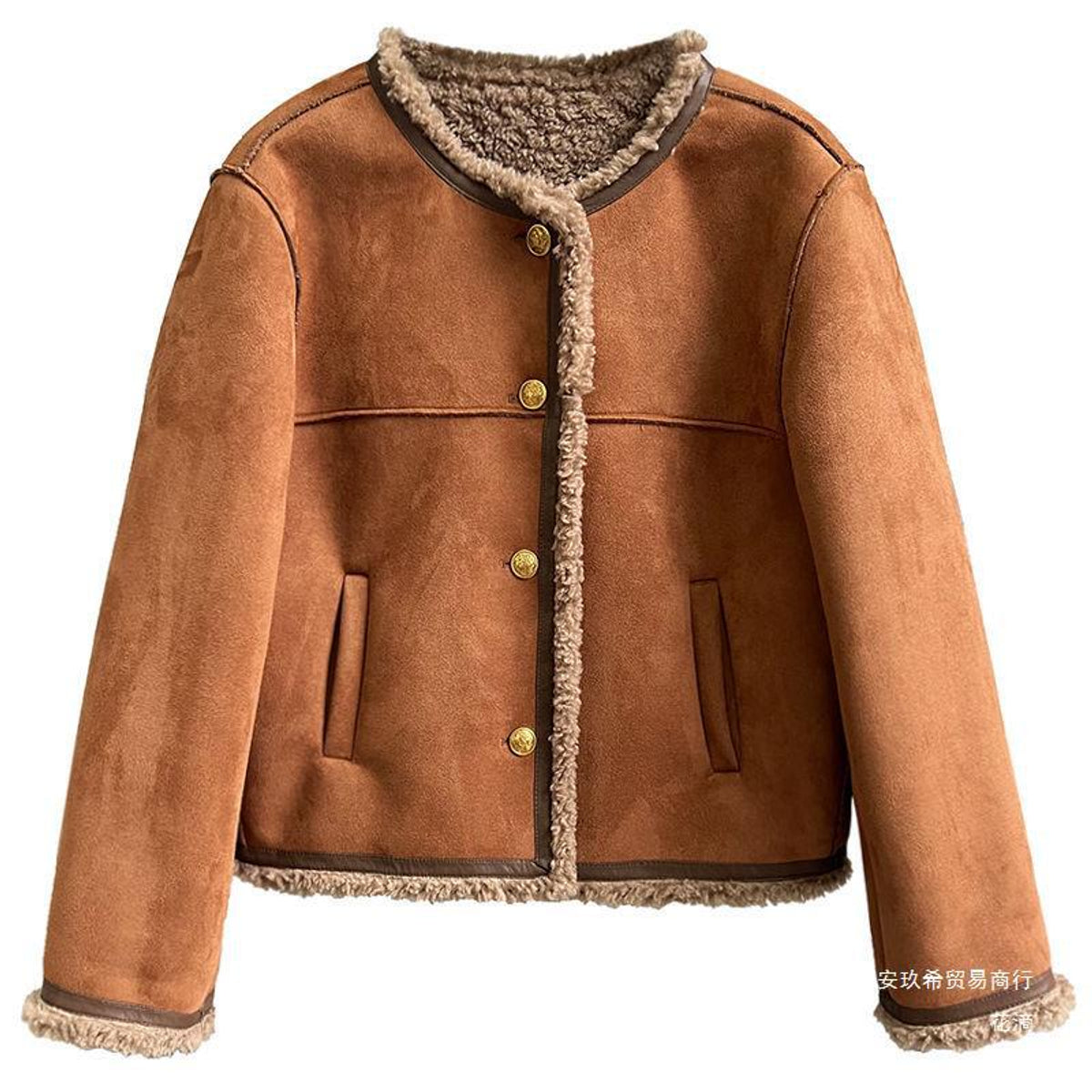 Damen Lammfelljacke Premium Wärme Maßgeschneiderte Elegante Passform