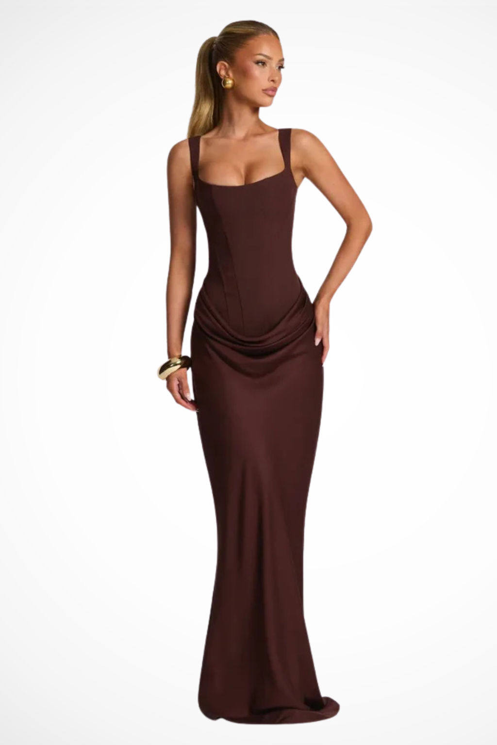 Women's Sleeveless Bodycon Maxi Dress Elegant Formal Evening Wear 2