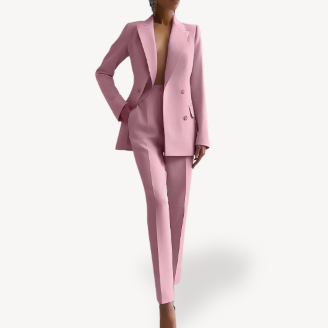 Women's Suit Tailored Blazer Set Elegant Design for Formal Wear 4