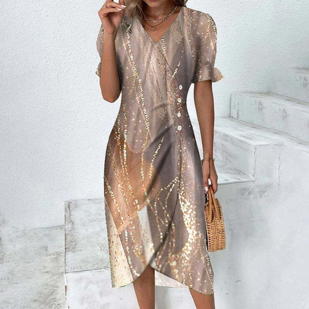 Women's Summer Dress Lightweight Flattering Casual Chic for Beach Days 6