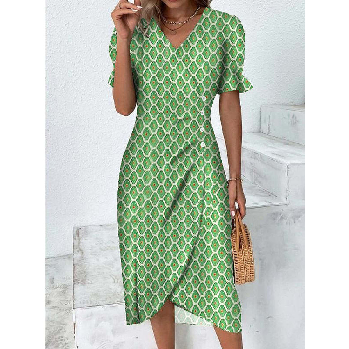 Women's Summer Dress Lightweight Flattering Casual Chic for Beach Days 7