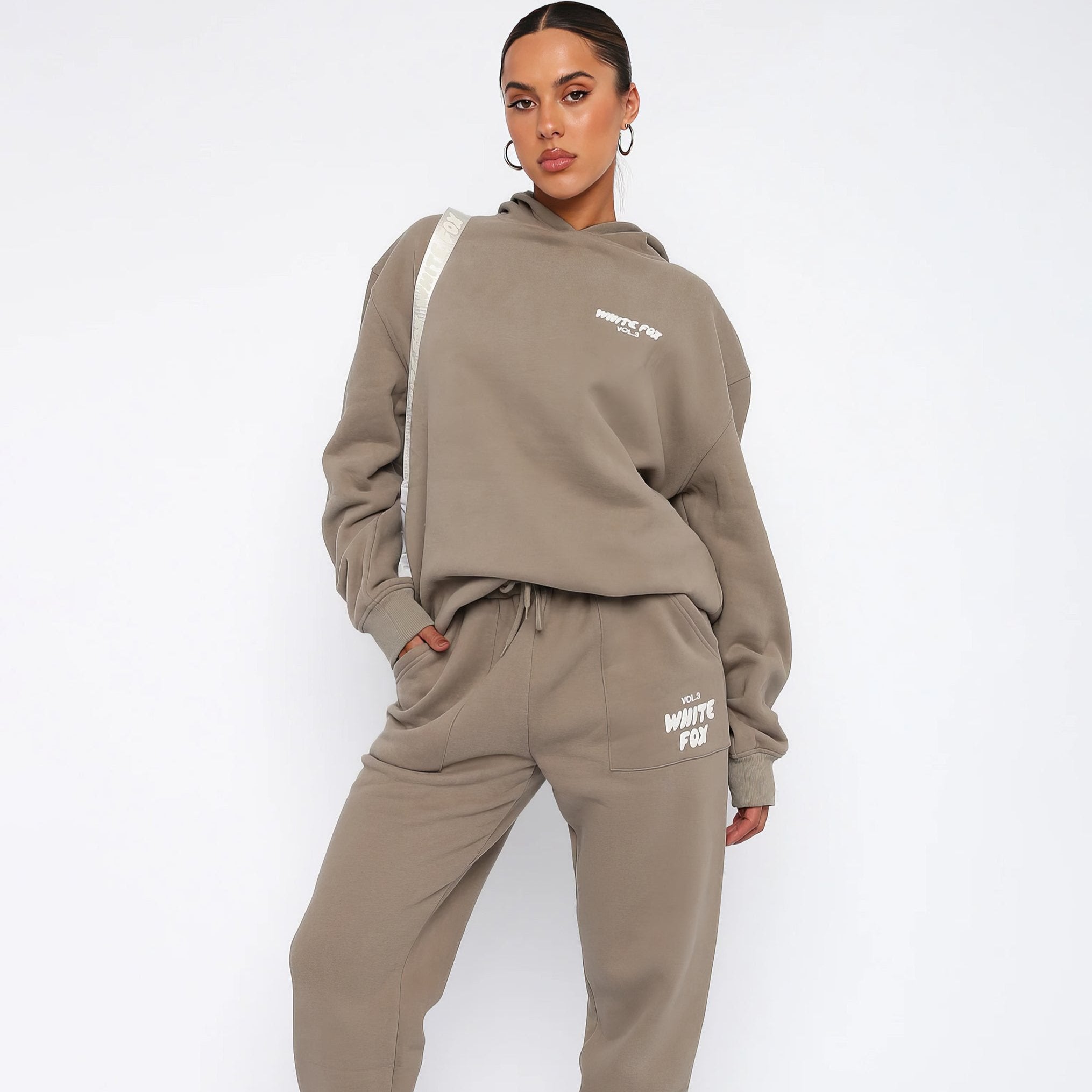Women's Tracksuit Set Two-Piece Hoodie and Pants Comfortable Casual 2