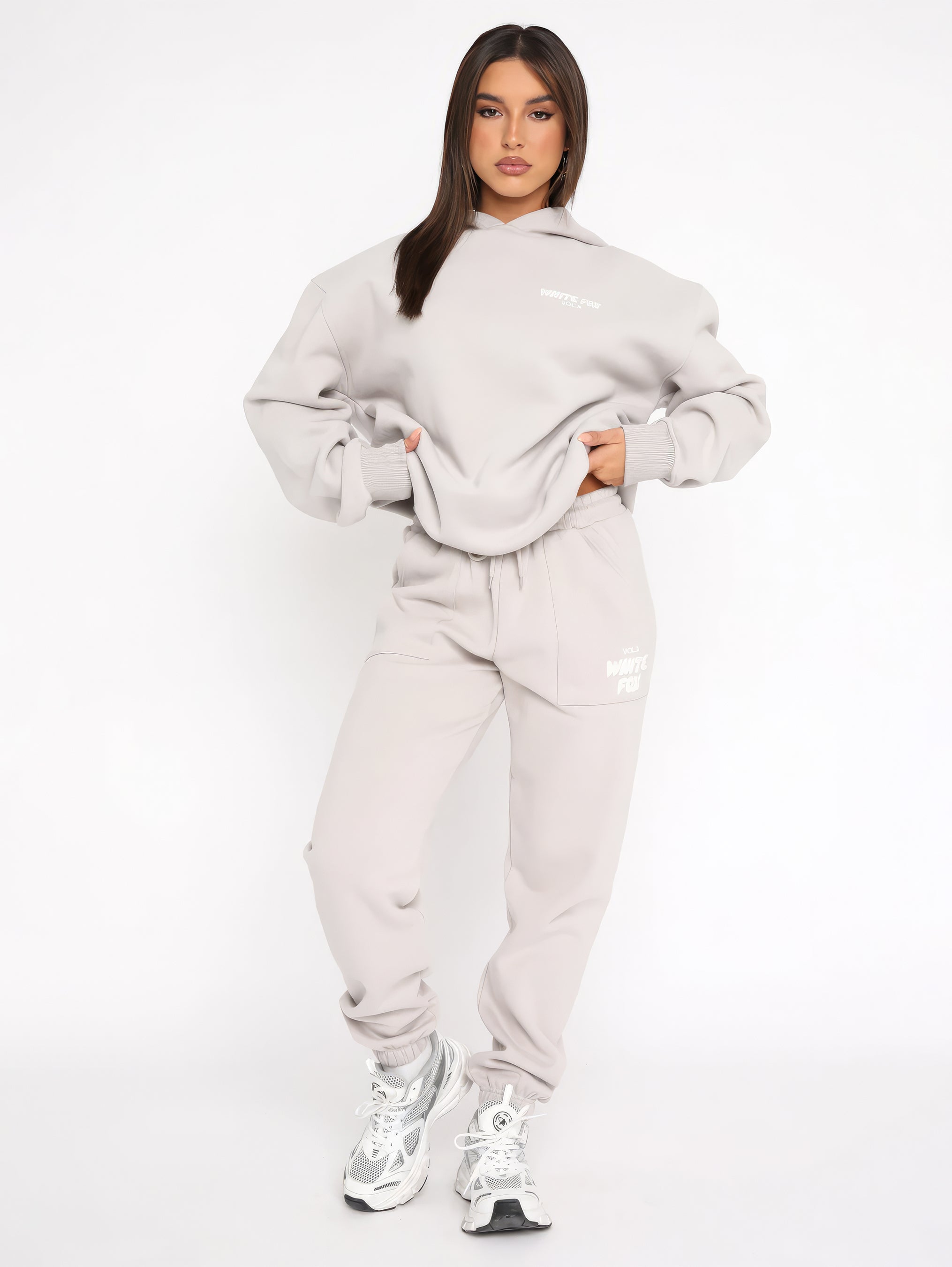 Women's Tracksuit Set Two-Piece Hoodie and Pants Comfortable Casual 4