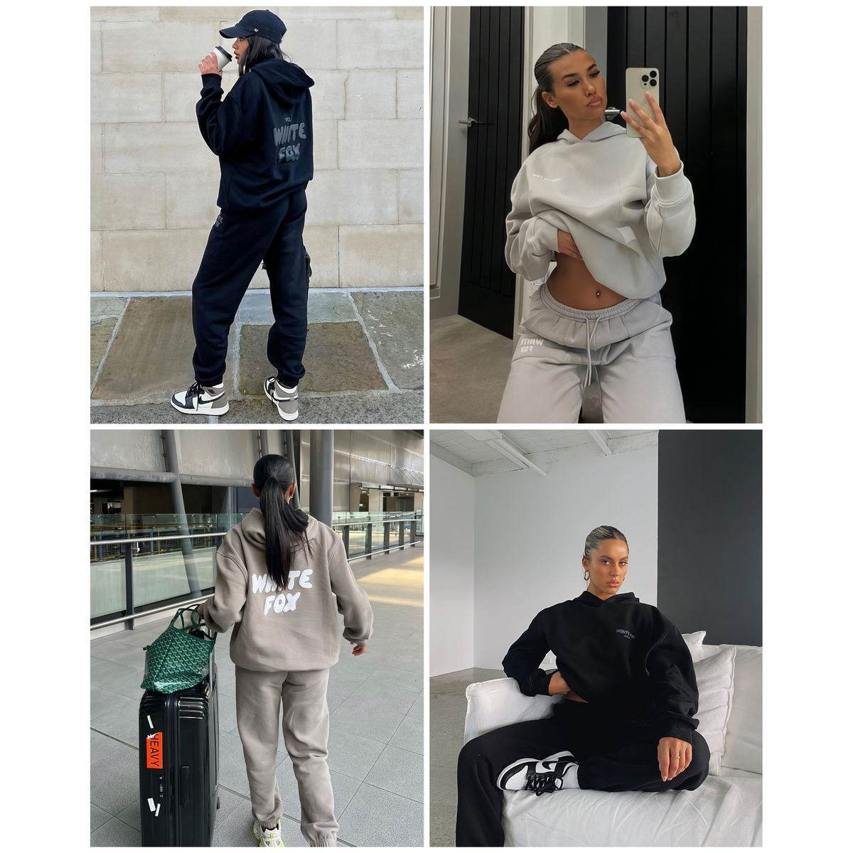 Women's Tracksuit Set Two-Piece Hoodie and Pants Comfortable Casual 7