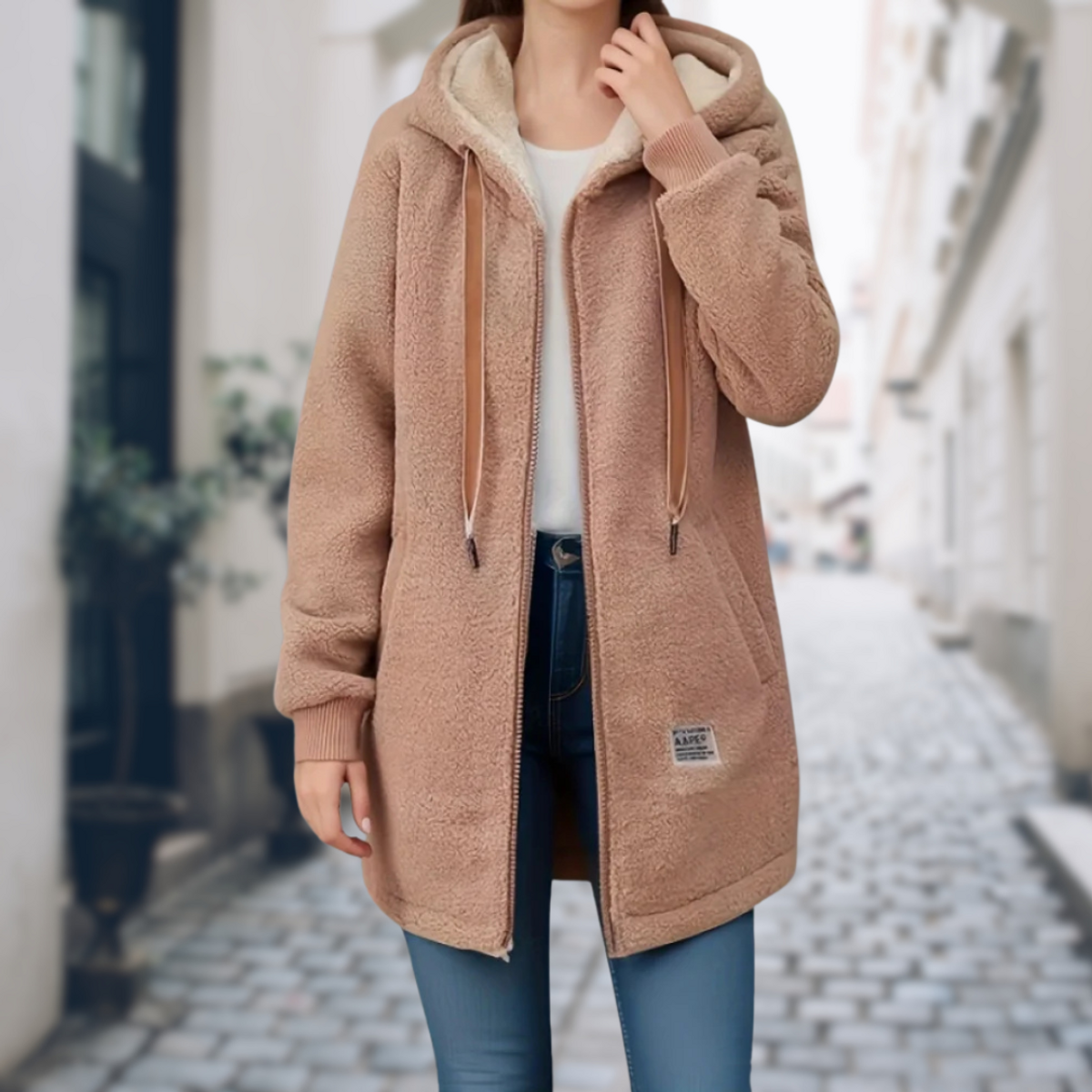 Women's Winter Jacket Fleece Lining Cozy Stylish Design for Cold Days 1