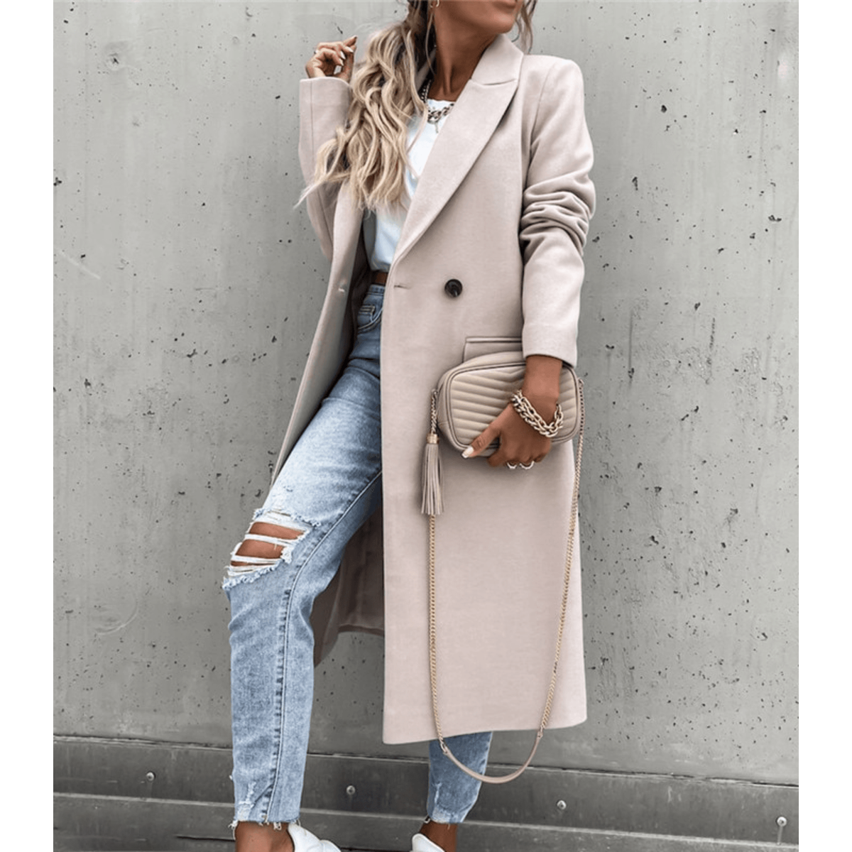 Wool Coat Women Elegant Warm Design for Winter Seasons 0
