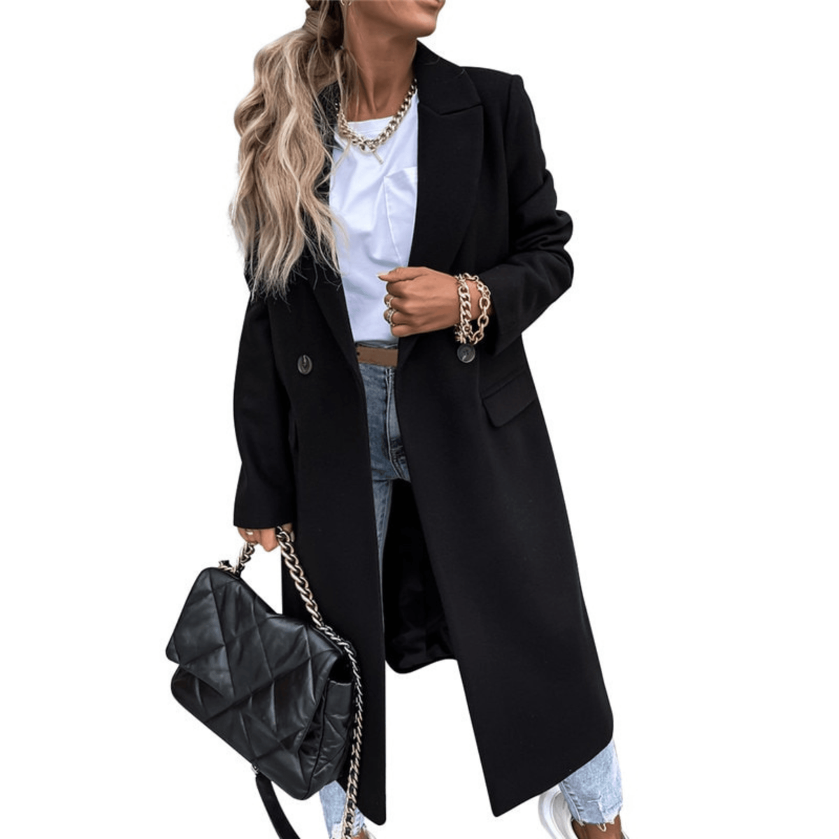 Wool Coat Women Elegant Warm Design for Winter Seasons 2