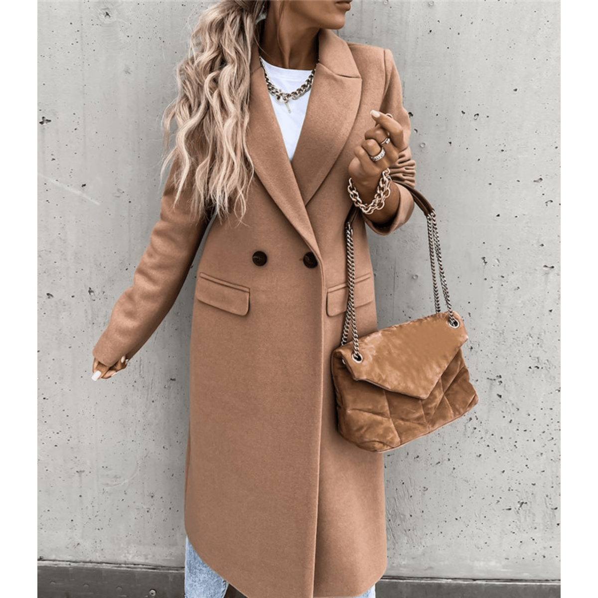 Wool Coat Women Elegant Warm Design for Winter Seasons 3
