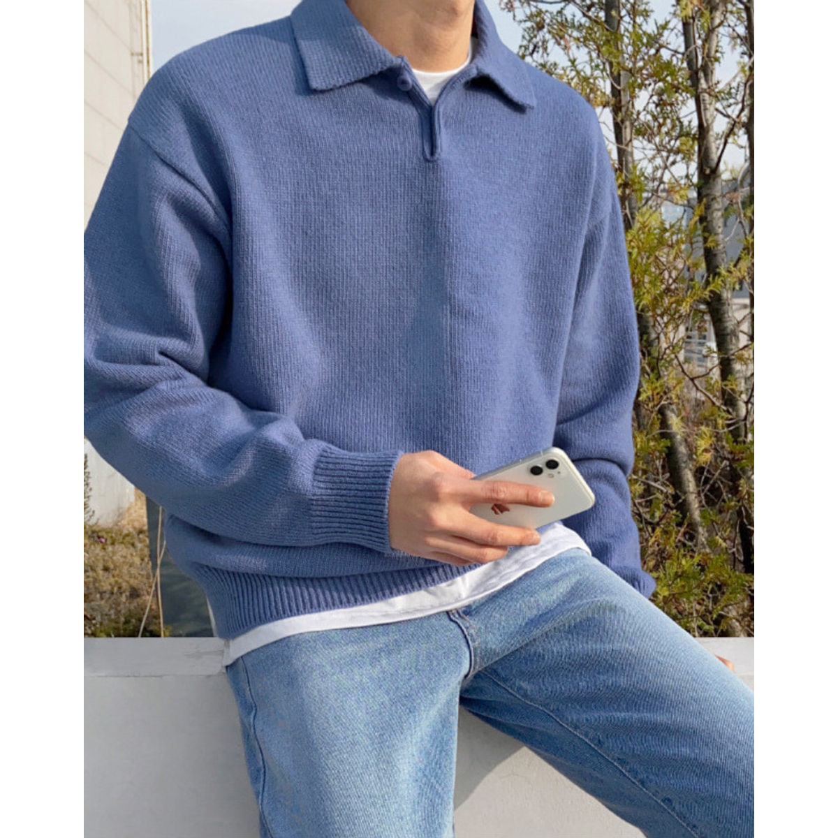 Woolen Half Zip Sweater 100% Premium Quality Casual Stylish Wear 5
