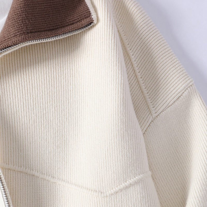 Zip Cardigan Sweater Men Soft Wool Everyday Layering Essential 6