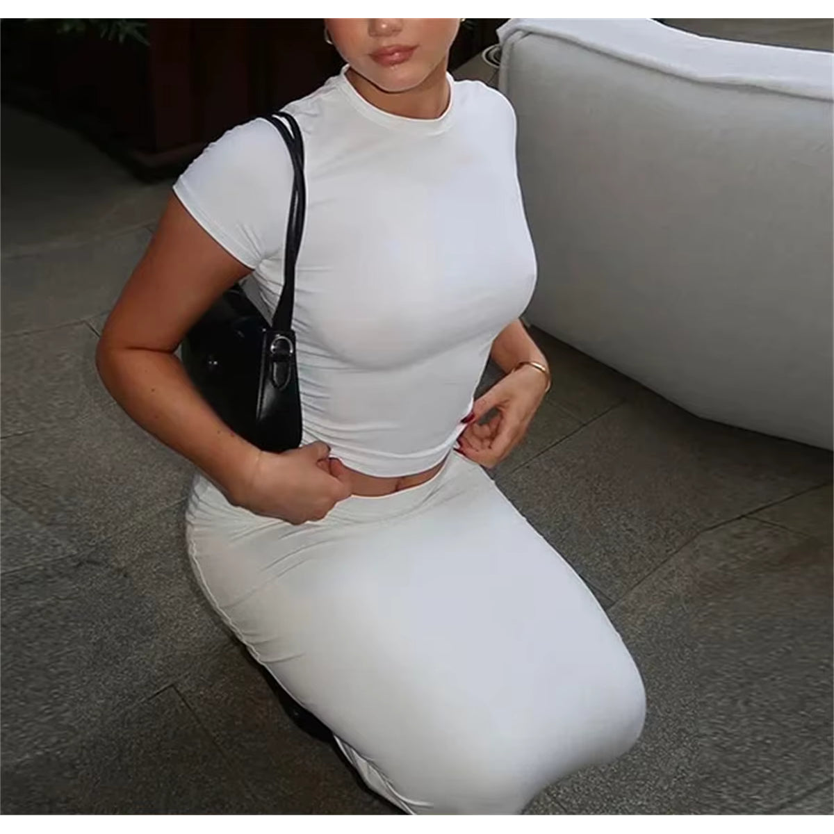 Ava | Weiche Slim Fit Sommer-Crop-Tops für Damen