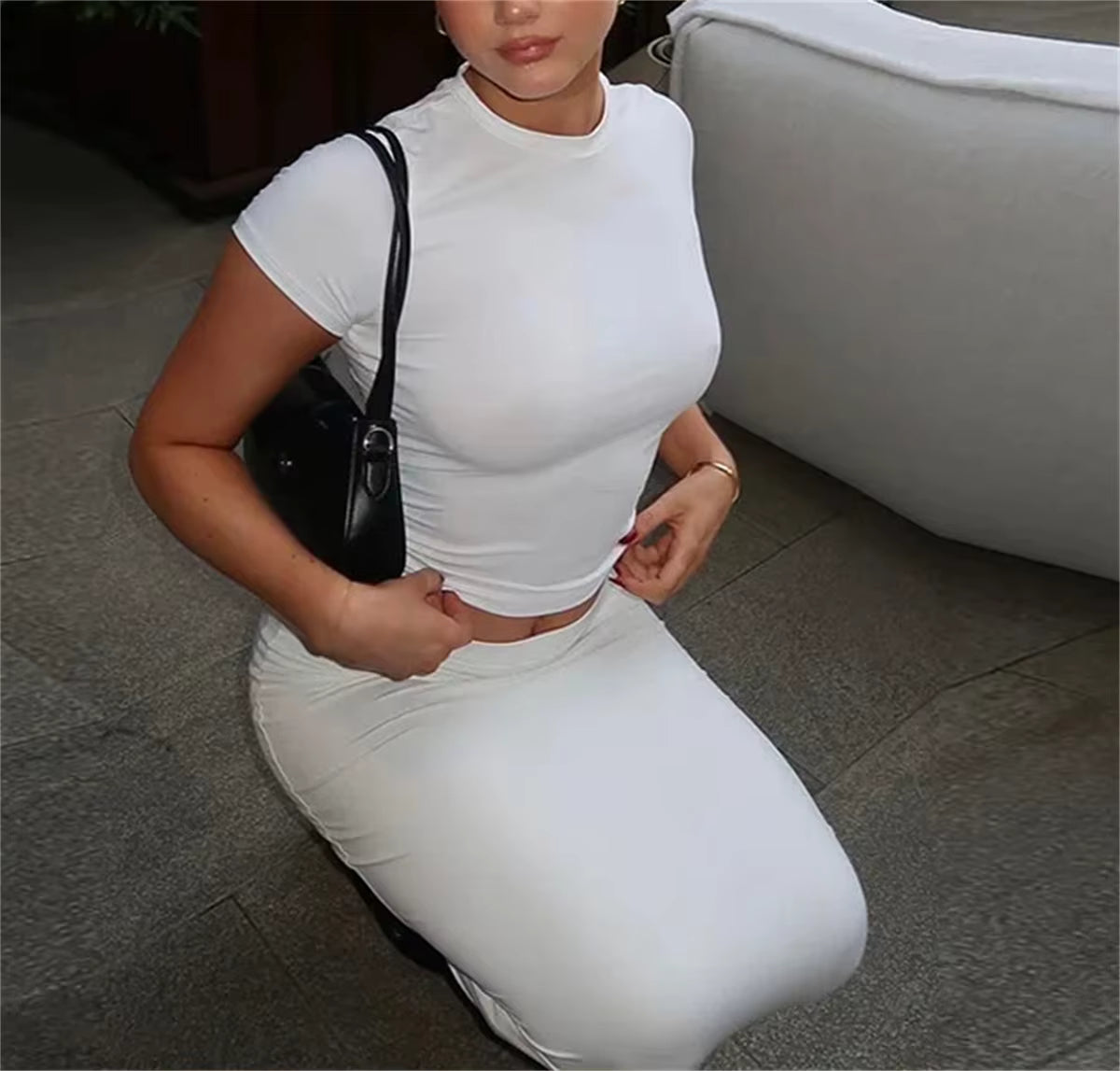 Ava | Weiche Slim Fit Sommer-Crop-Tops für Damen