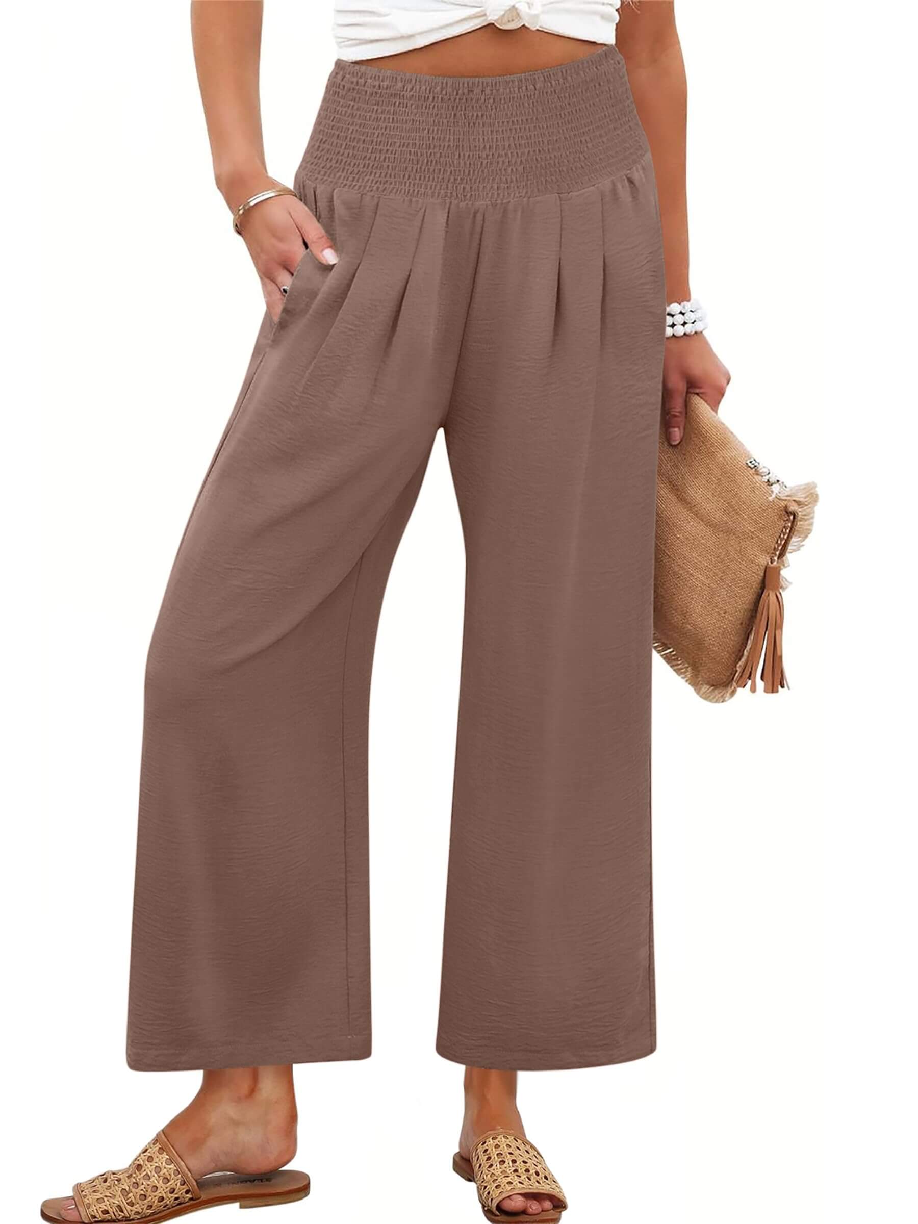 Harper | Fließende Palazzo-Hose mit hohem Bund