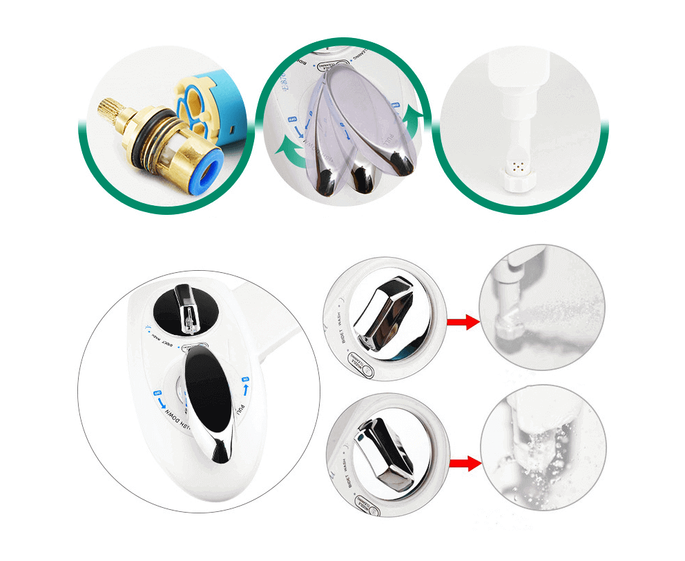 Toiletten-Bidet - Bidet-Toilettensitz-Aufsatz Sprühwäsche